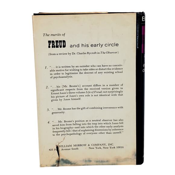 Vtg Freud And His Early Circle by Vincent Brome William Morrow 1968 HC - Picture 4 of 16